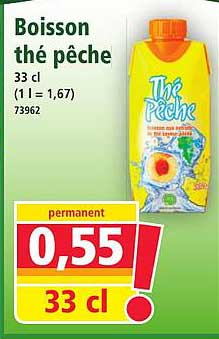 Boisson thé pêche