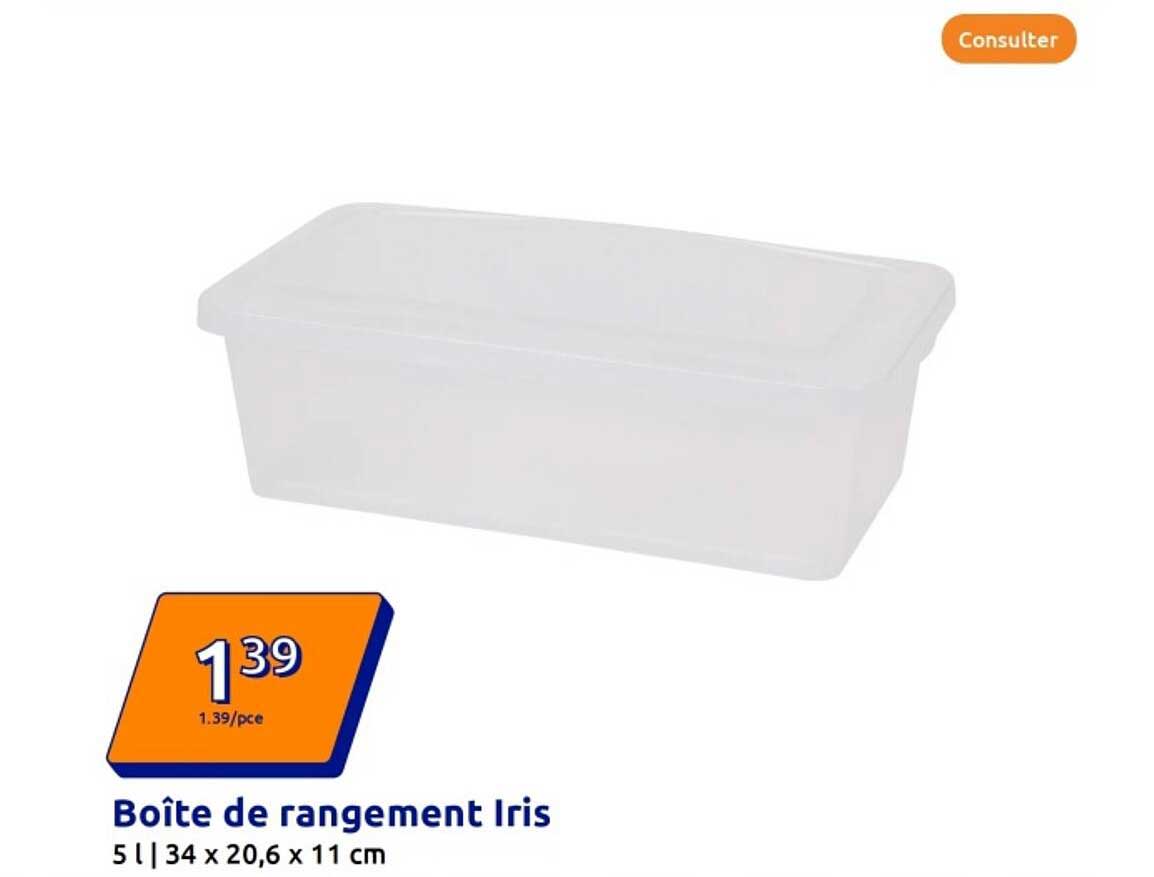 Boîte de rangement Iris