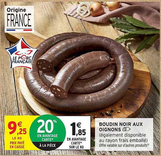 BOUDIN NOIR AUX OIGNONS