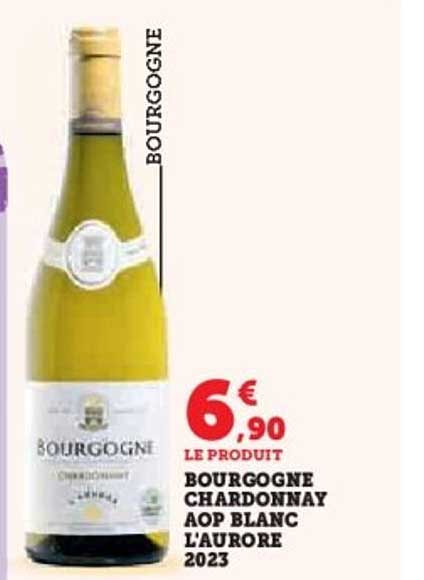 BOURGOGNE CHARDONNAY AOP BLANC L'AURORE 2023