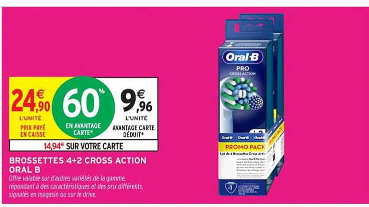 Brosses 4+2 Cross Action Oral B