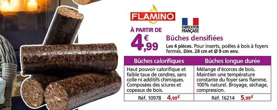 Bûches densifiées