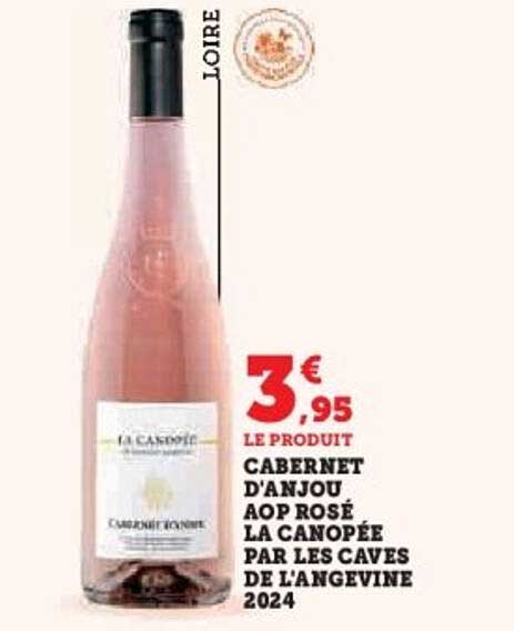 CABERNET D'ANJOU AOP ROSÉ LA CANOPÉE PAR LES CAVES DE L'ANGEVINE 2024