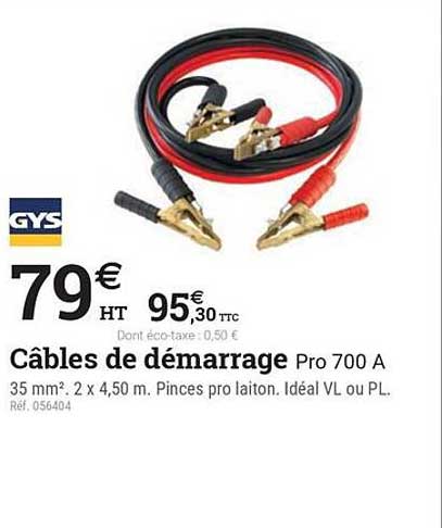 Câbles de démarrage Pro 700 A