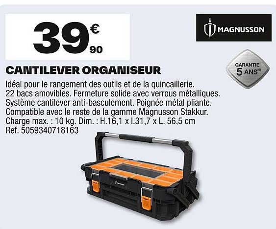 CANTILEVER ORGANISEUR