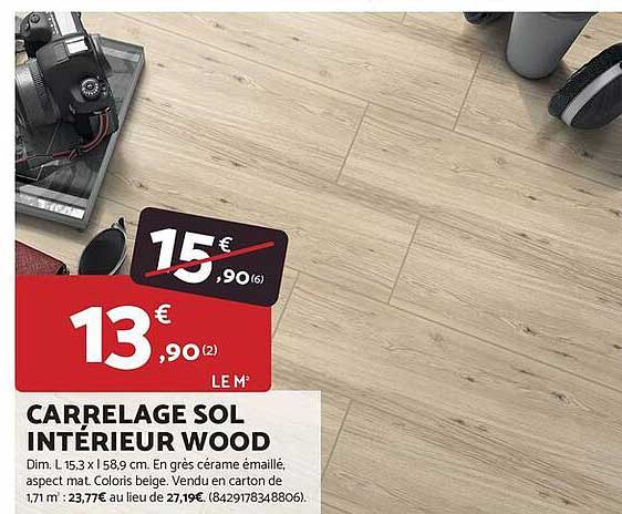 CARRELAGE SOL INTÉRIEUR WOOD