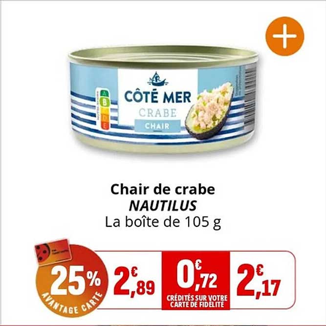 Chair de crabe NAUTILUS