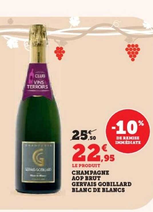CHAMPAGNE AOP BRUT GERVAIS GOBILLARD BLANC DE BLANCS