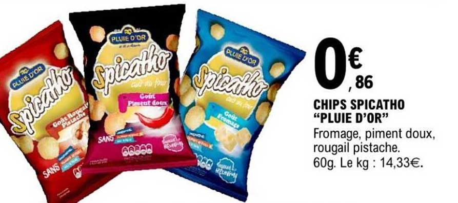 CHIPS SPICATHO "PLUIE D'OR"