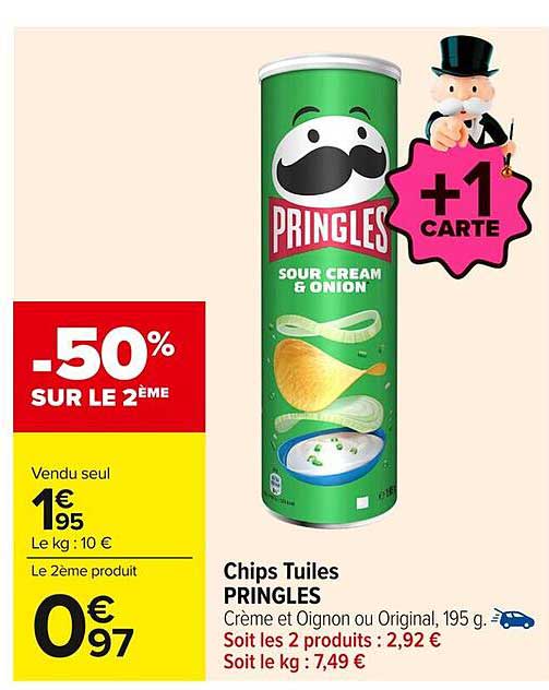 Chips Tuiles PRINGLES