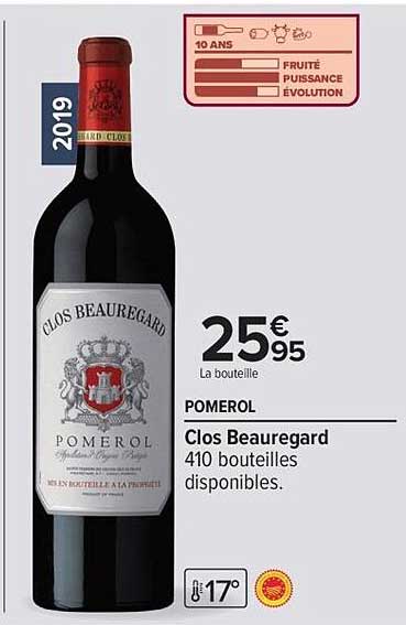Clos Beauregard Pomerol 2019
