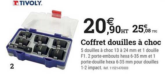 Coffret douilles à choc