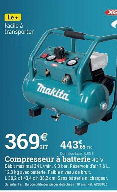 Compresseur à batterie 40 V