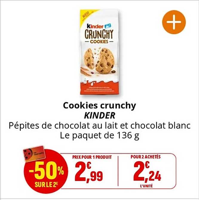 Cookies crunchy KINDER