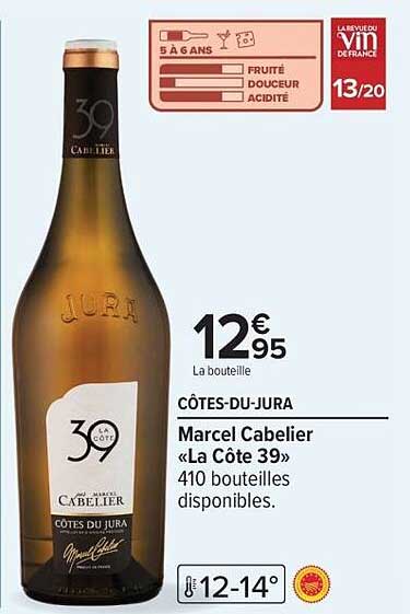 CÔTES-DU-JURA Marcel Cabelier «La Côte 39»