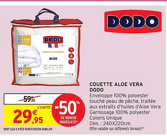 COUETTE ALOE VERA DODO
