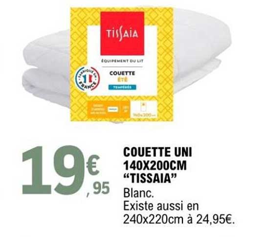 COUETTE UNI 140X200CM “TISSAIA”