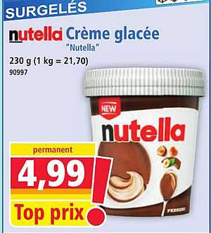 Crème glacée "Nutella"