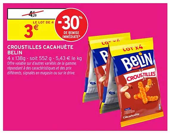 CROUSTILLES CACAHUÈTE BELIN