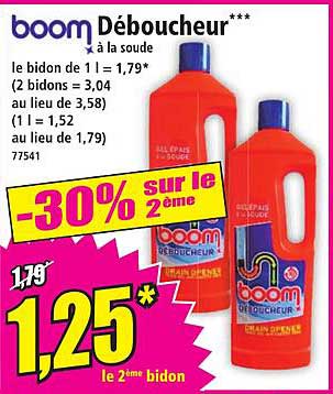 Déboucheur à la soude Boom