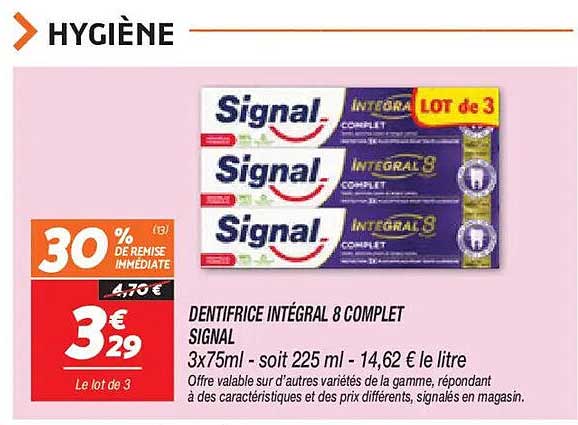 DENTIFRICE INTÉGRAL 8 COMPLET SIGNAL