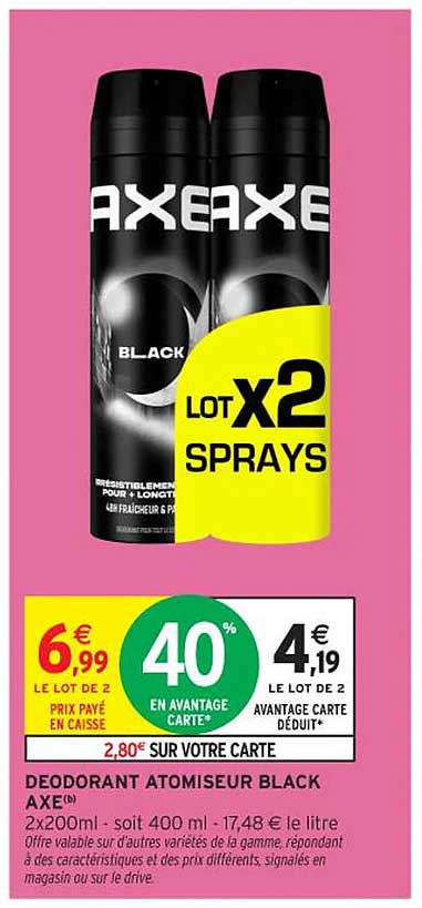 DEODORANT ATOMISEUR BLACK AXE®