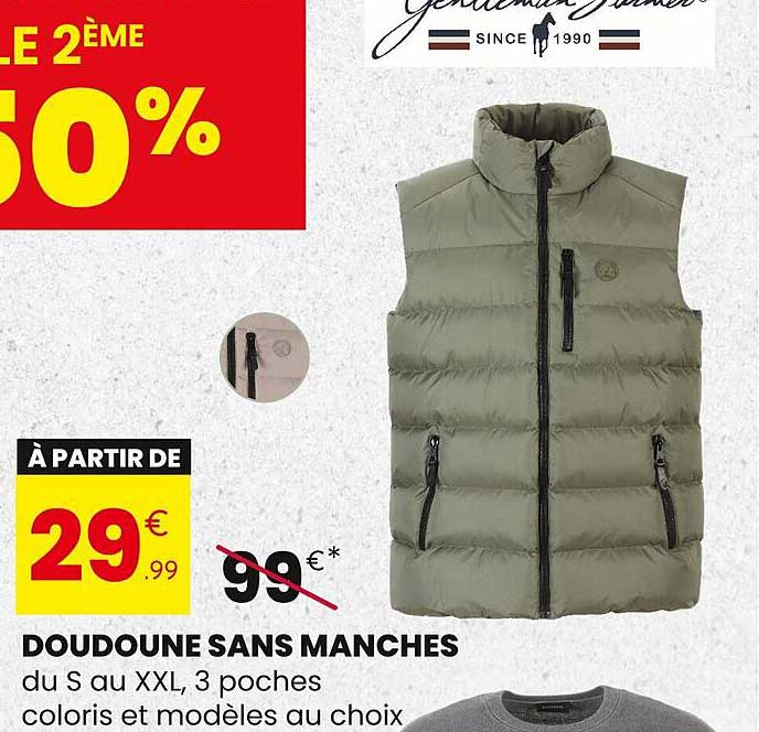 DOUDOUNE SANS MANCHES