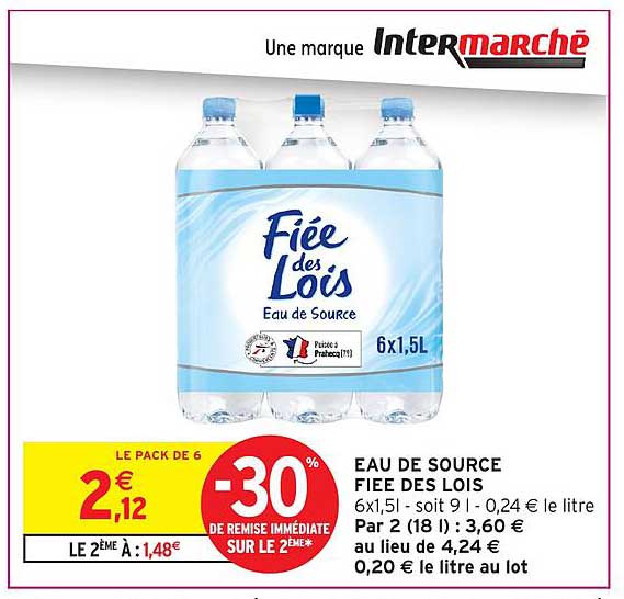 EAU DE SOURCE FIEE DES LOIS