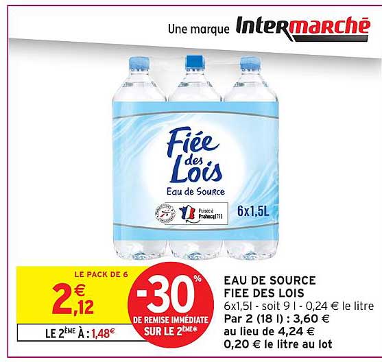 EAU DE SOURCE FIEE DES LOIS