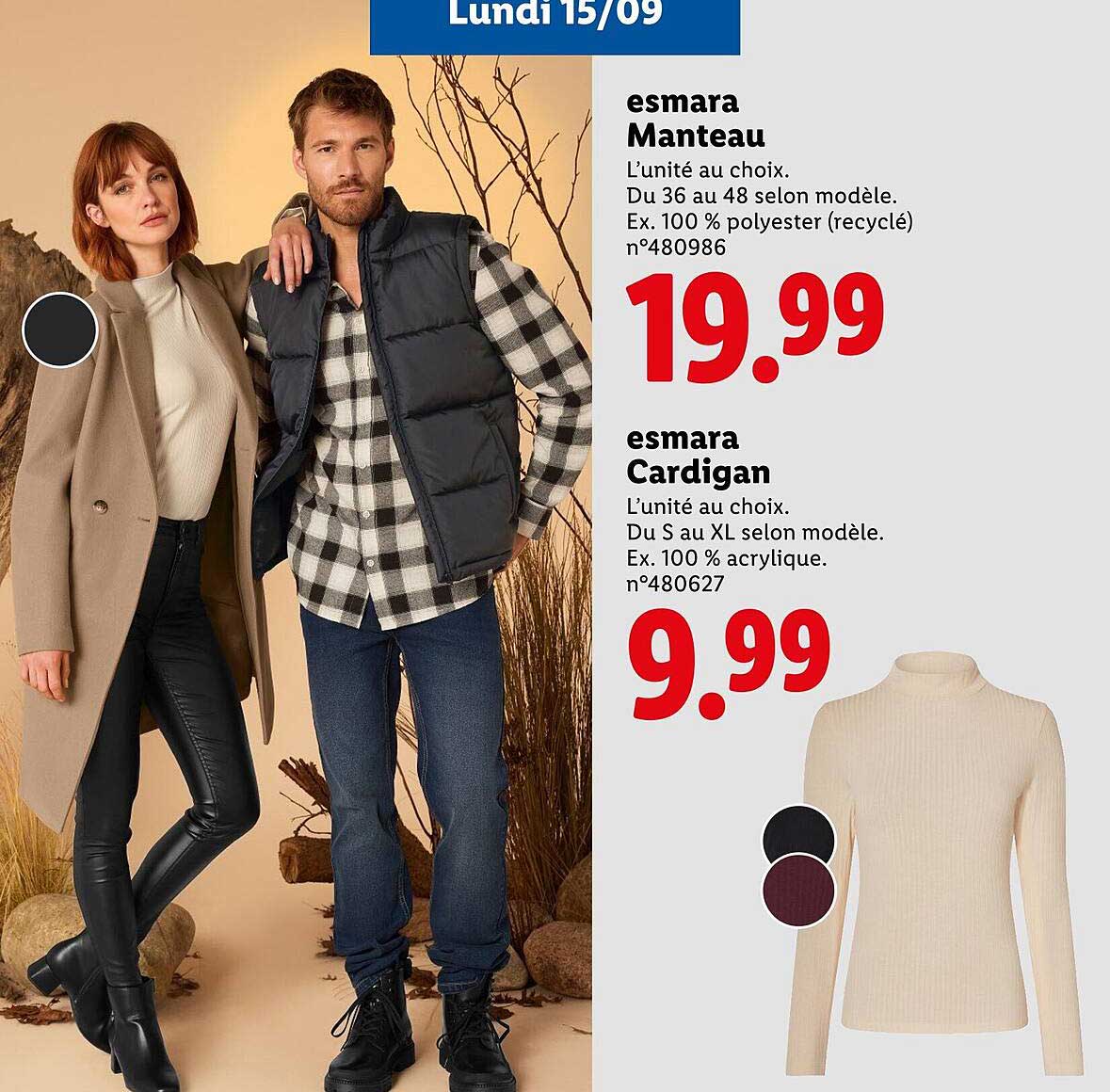 esmarA Manteau et Cardigan