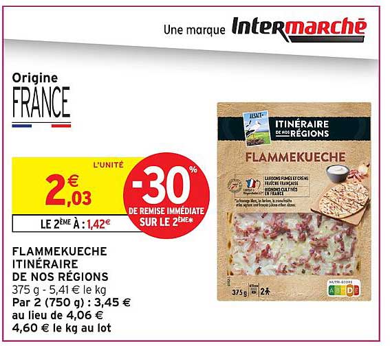 FLAMMEKUECHE ITINÉRAIRE DE NOS RÉGIONS
