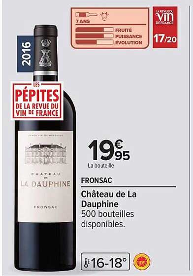 FRONSAC Château de La Dauphine