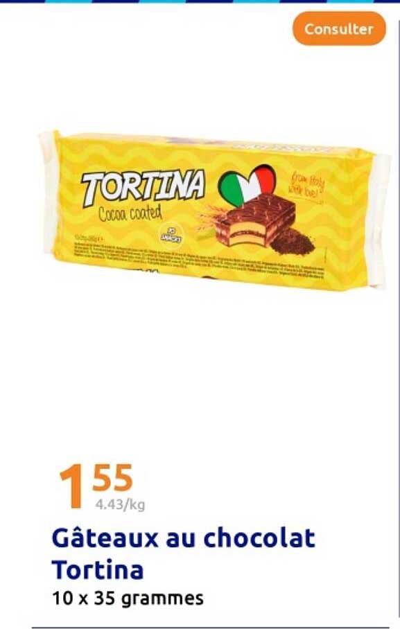 Gâteaux au chocolat Tortina