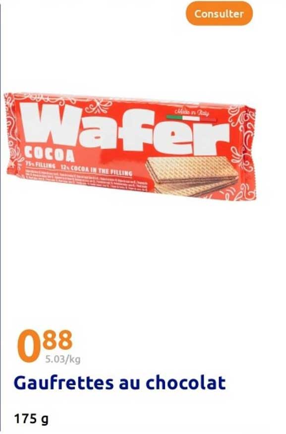 Gaufrettes au chocolat