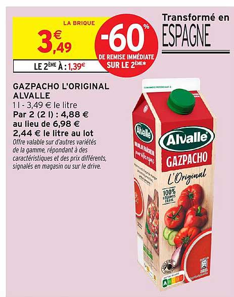 GAZPACHO L'ORIGINAL ALVALLE