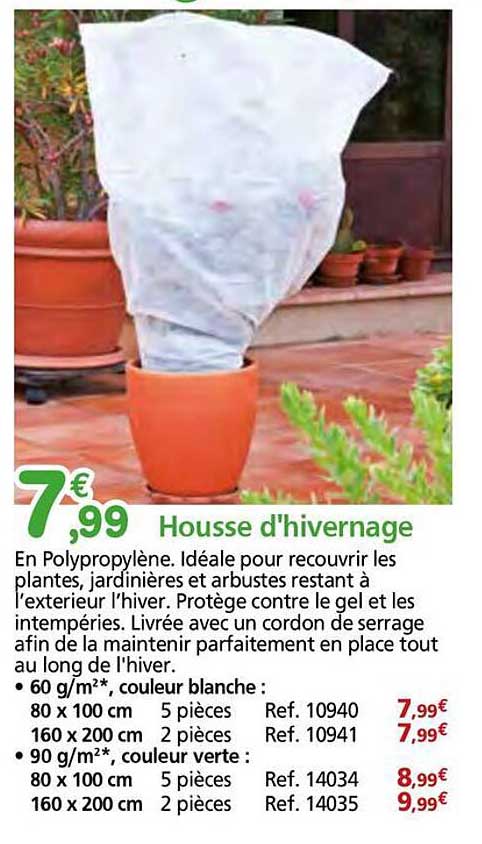 Housse d'hivernage