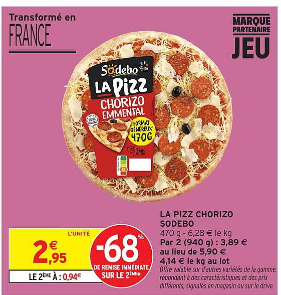 LA PIZZ CHORIZO SODEBO