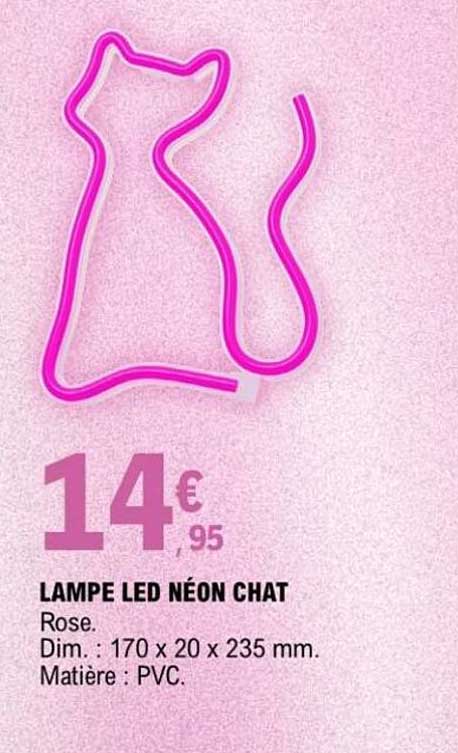 LAMPE LED NÉON CHAT