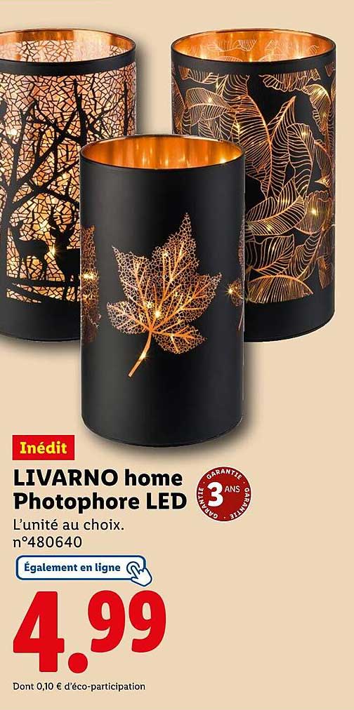 LIVARNO home Photophore LED