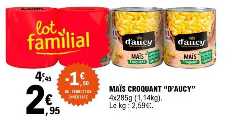 MAÏS CROQUANT “D’AUCY”