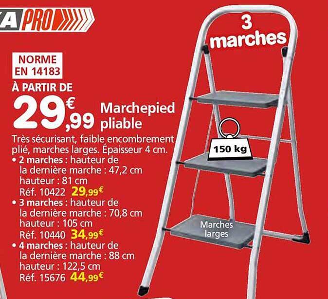 Marchepied pliable à partir de 29€99