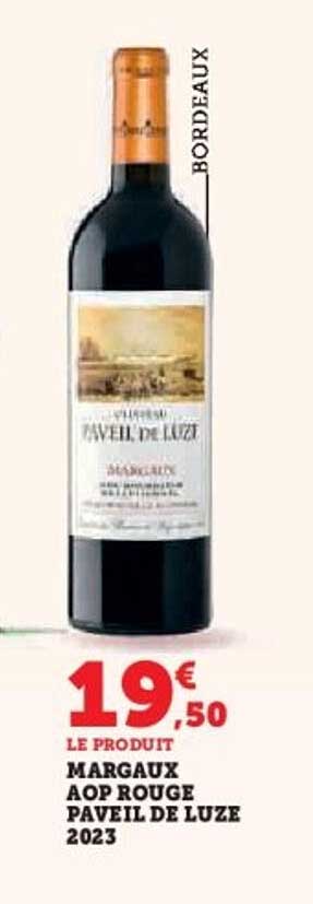 MARGAUX AOP ROUGE PAVEIL DE LUZE 2023
