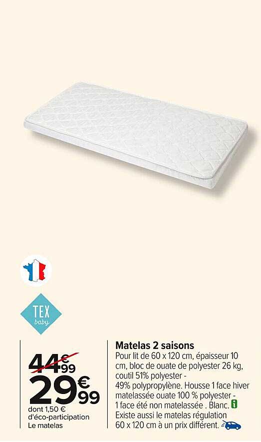 Matelas 2 saisons