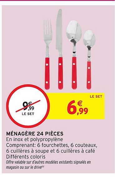 MÉNAGÈRE 24 PIÈCES