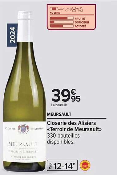 MEURSAULT Closerie des Alisiers «Terroir de Meursault»