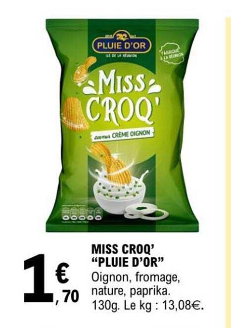 MISS CROQ' "PLUIE D'OR"