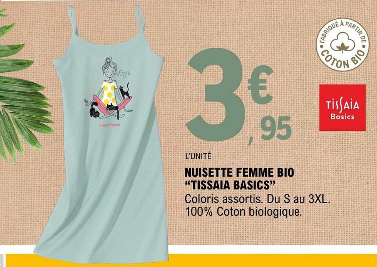 Nuisette femme bio "Tissiaa Basics"