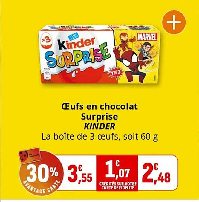 Œufs en chocolat Surprise KINDER