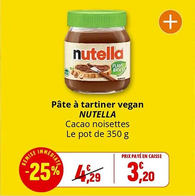 Pâte à tartiner vegan NUTELLA
