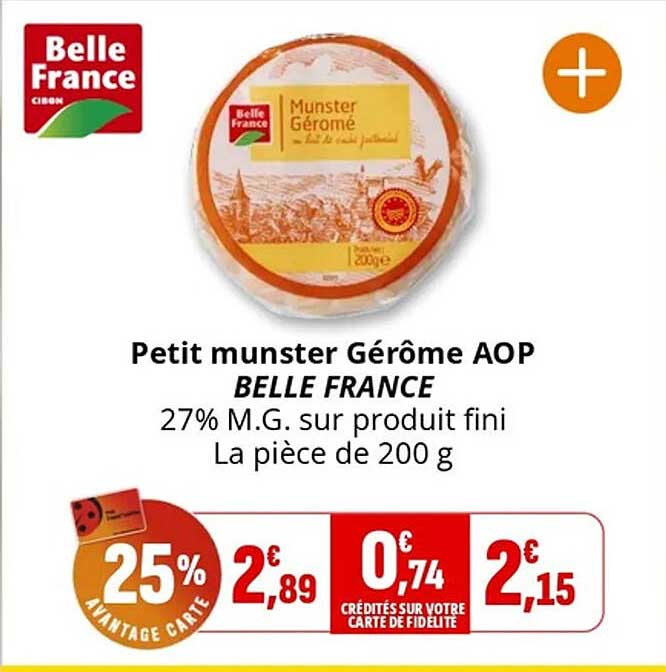 Petit munster Gérôme AOP BELLE FRANCE